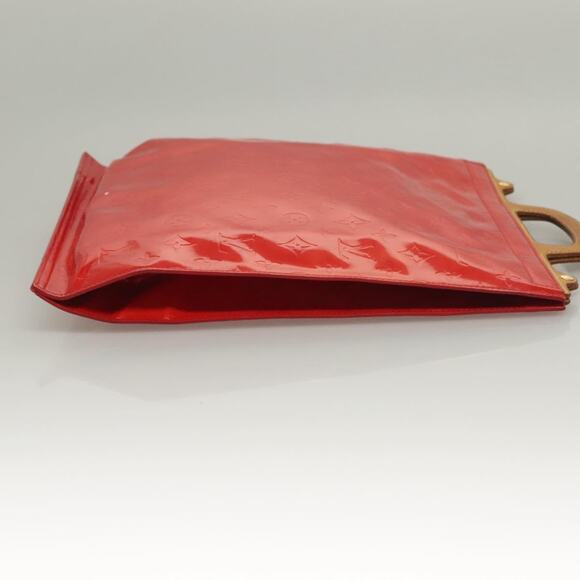 LOUIS VUITTON Monogram Vernis Stanton Tote Bag Red M91078 - Picture 5 of 12
